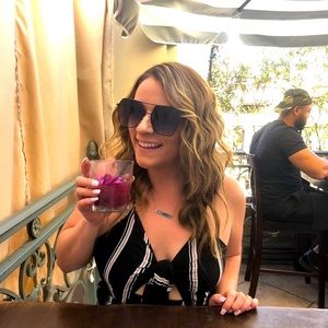 From cut out striped mini dress